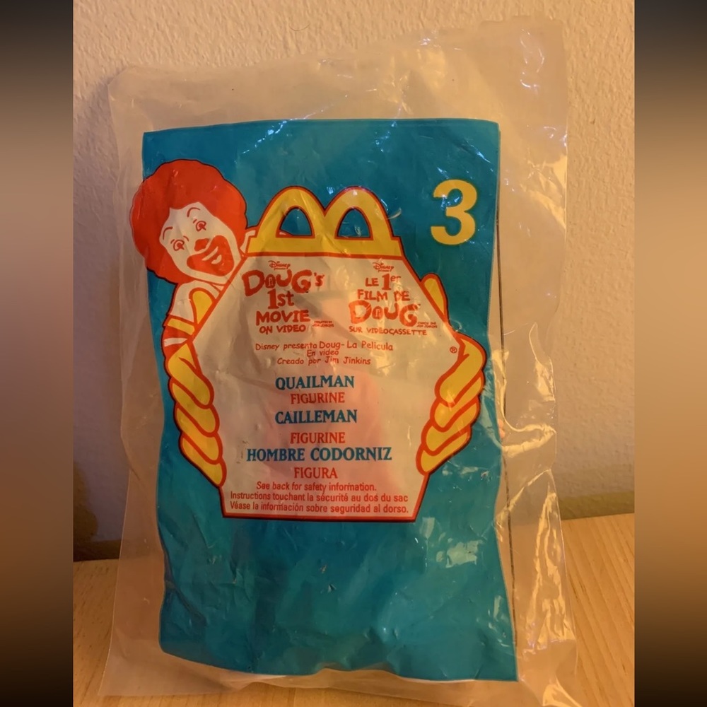 McDonalds Happy Meal Toy Doug’s 1st Movie Quailman Figure Vintage 1999
